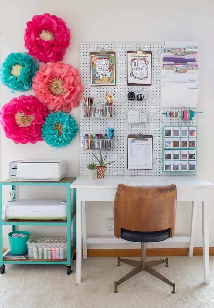 rolling storage craft room cart