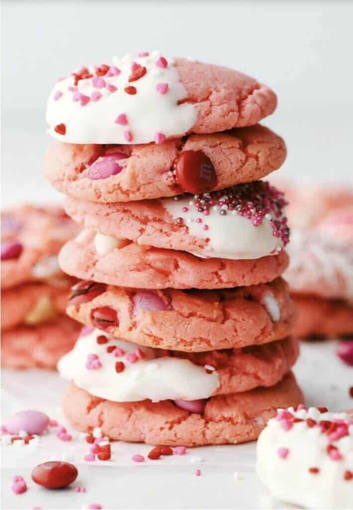 Strawberry Cake Cookies