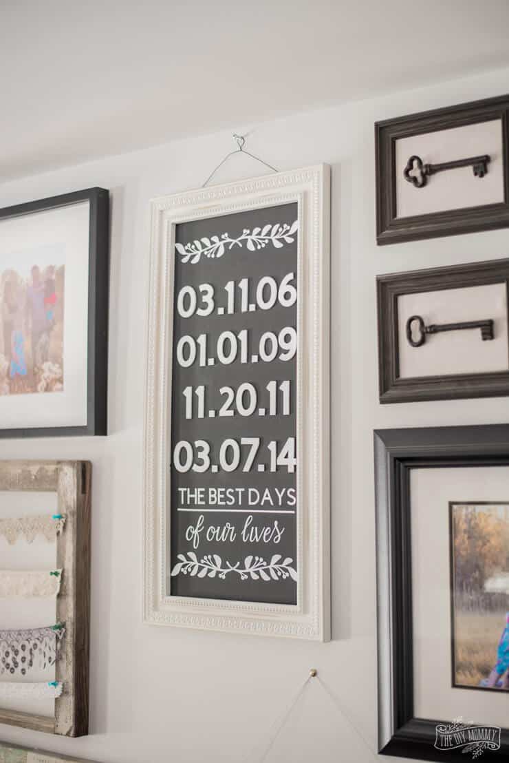 diy family wall art with cricut