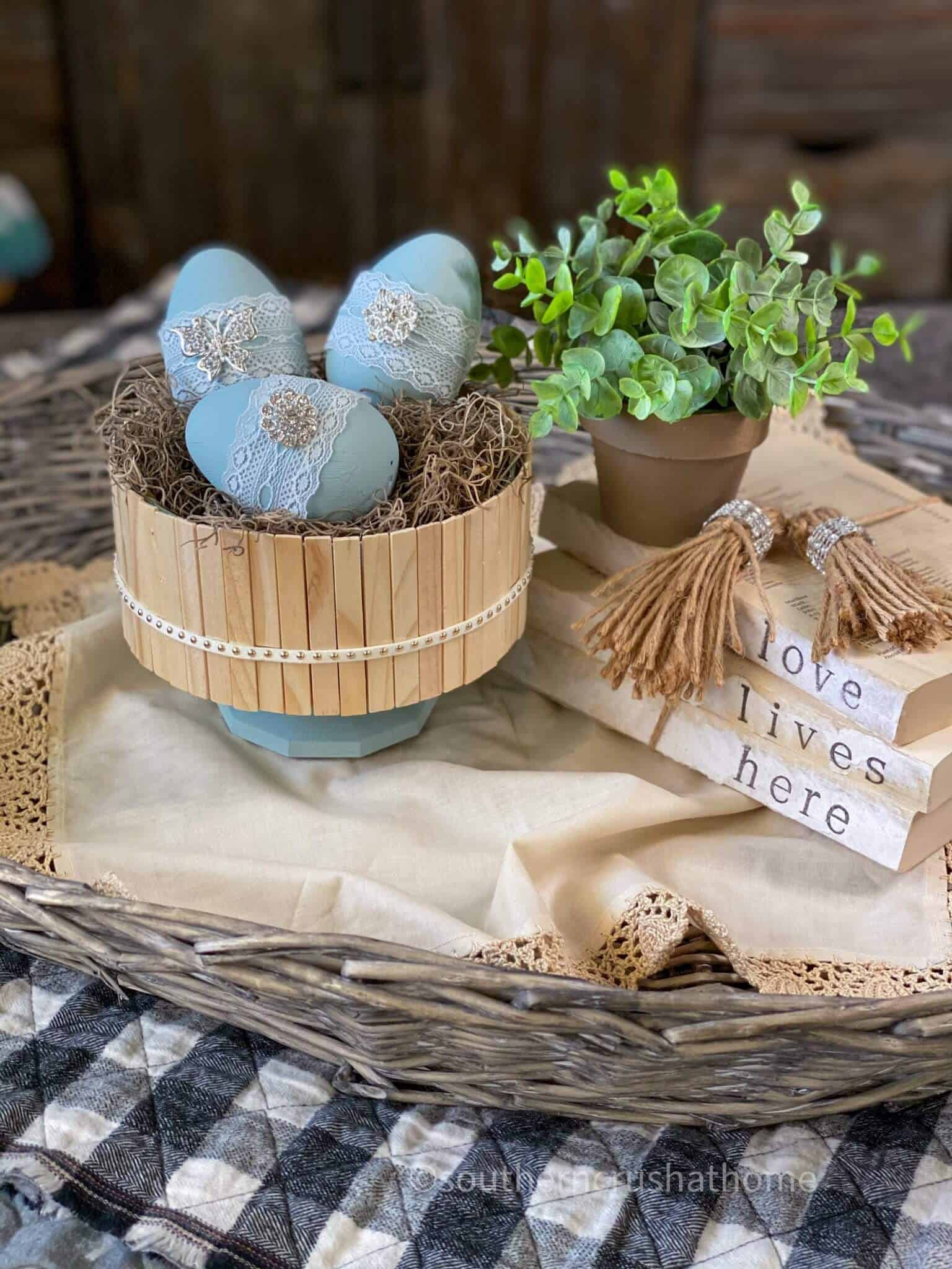 BOHO Dollar Tree Easter Decor Southern Crush at Home