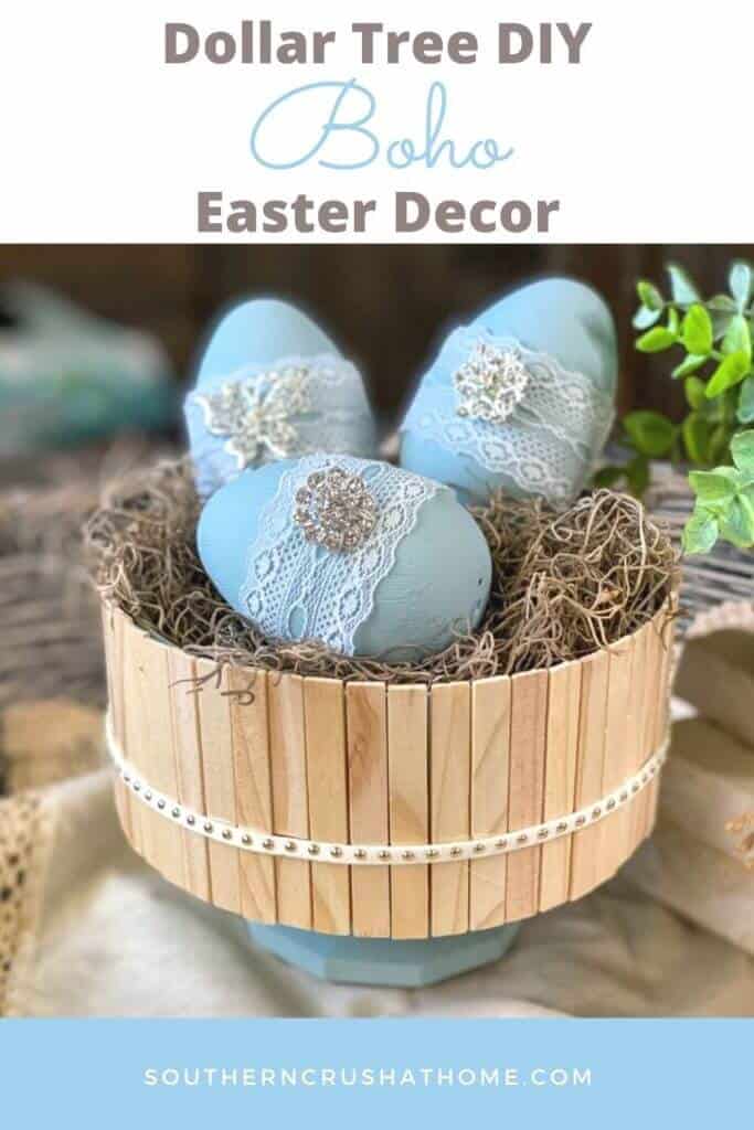 BOHO Dollar Tree Easter Decor PIN