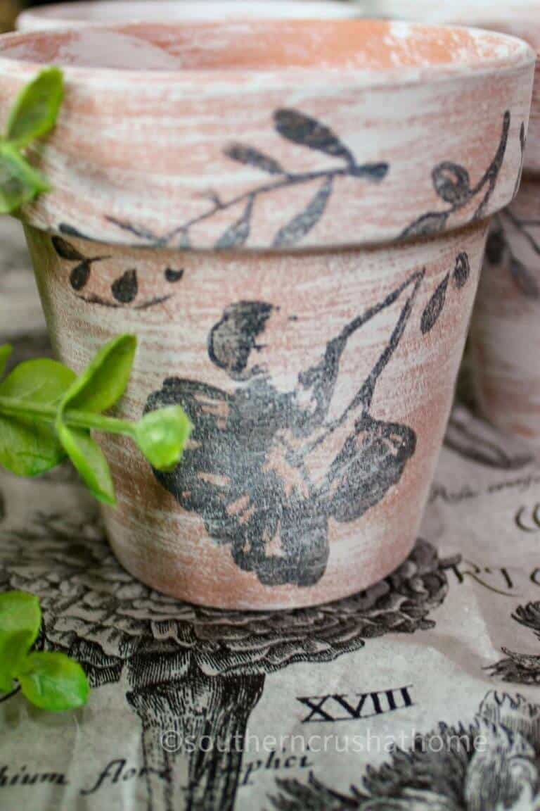 How To Stamp Terracotta Pots