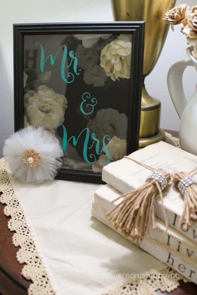 Etching Glass the Easy Way Turquoise colored etched frame