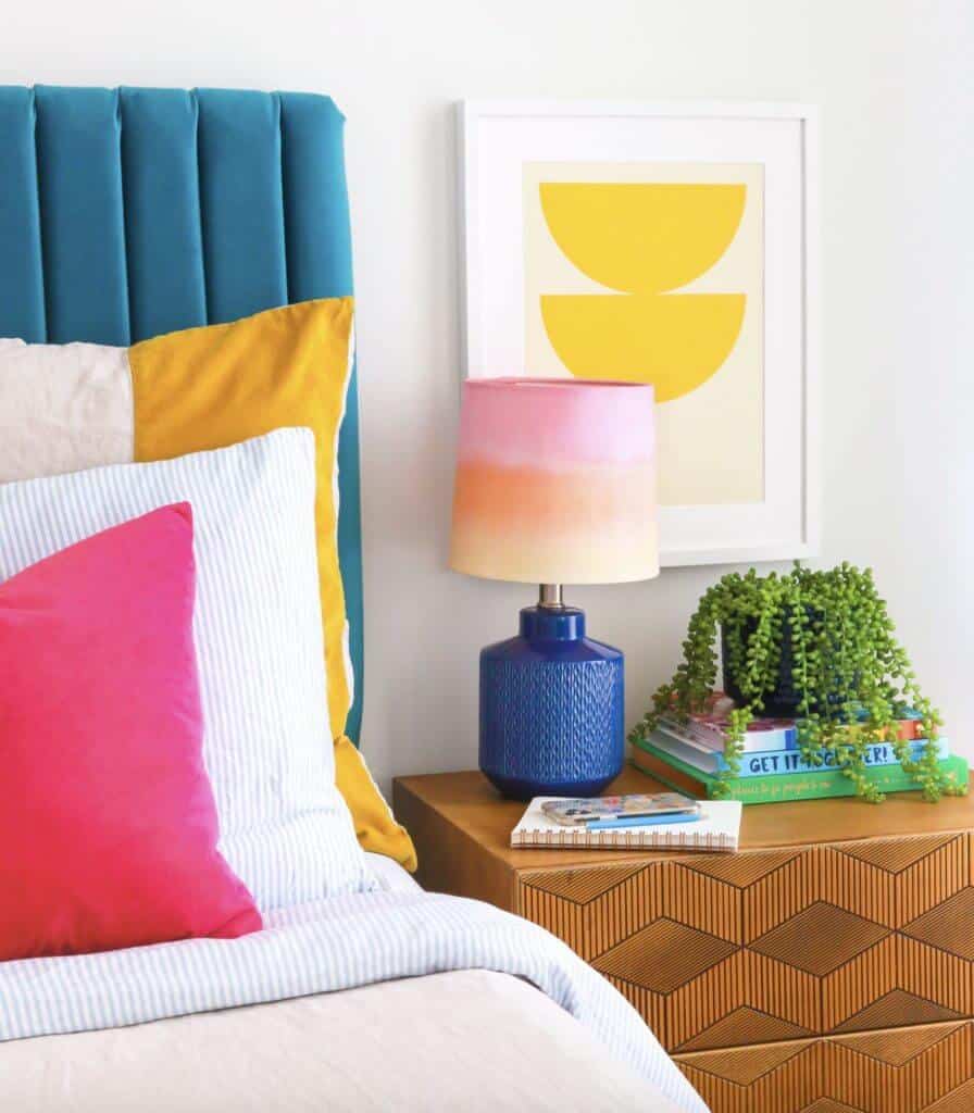 bright colorful bedroom