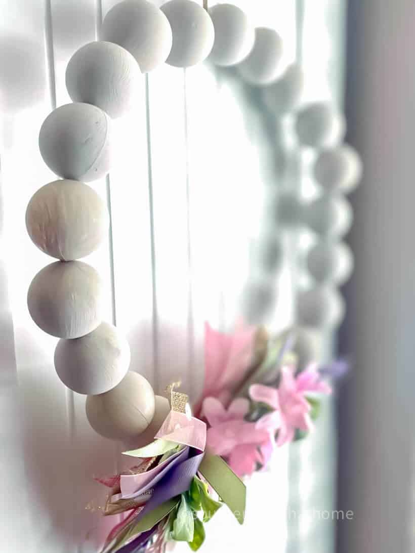 Dollar Tree Farmhouse Ping Pong Ball Wreath Southern Crush at Home