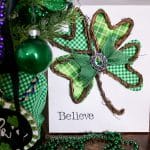 st patricks day shamrock canvas