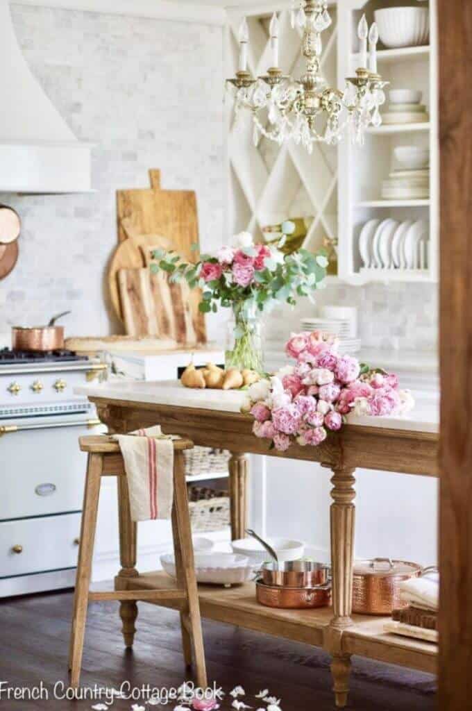French country cottage kitchen