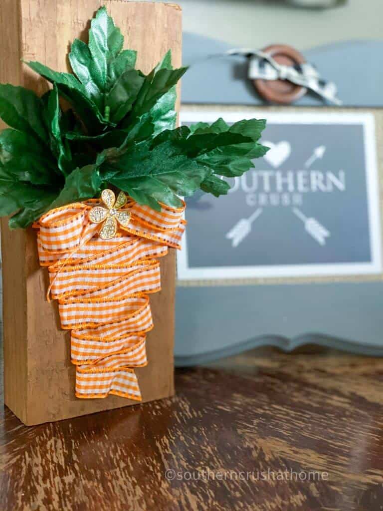 easy ribbon decor diy on table