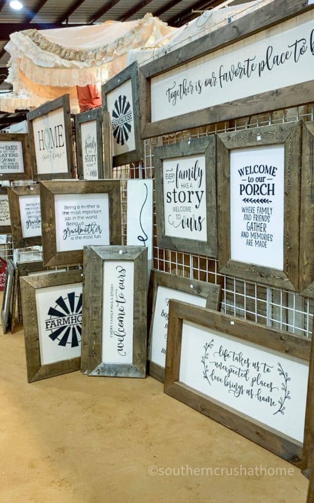 vintage chic custom wood canvas burlap printed signs