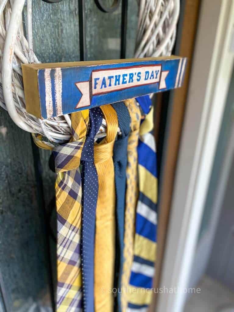 DIY Necktie Wreath