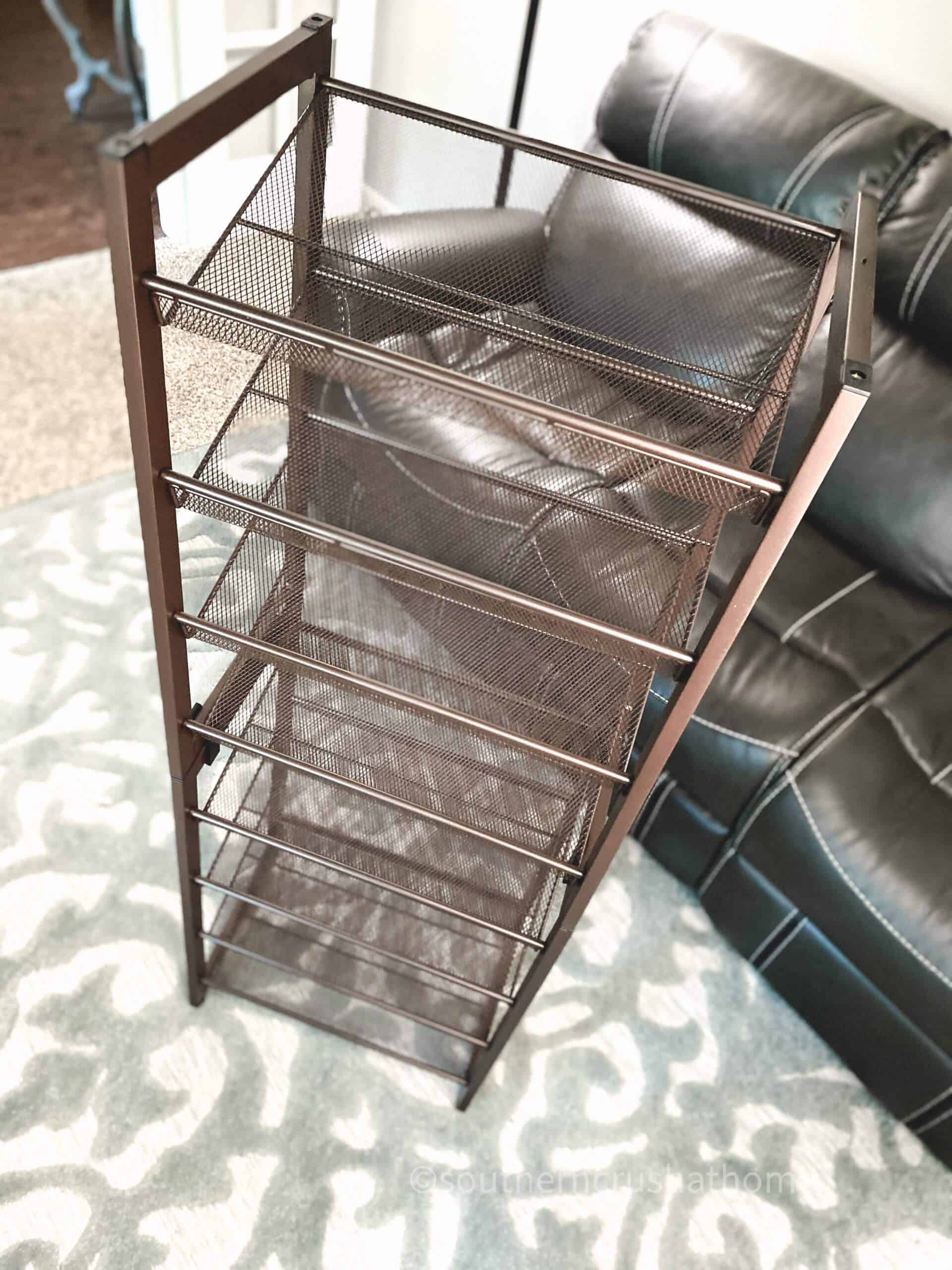 DIY Ribbon Storage Rack Idea - Southern Crush at Home