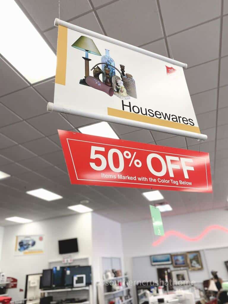 housewares sign