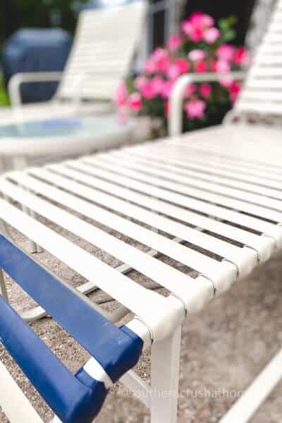 repaired patio furniture