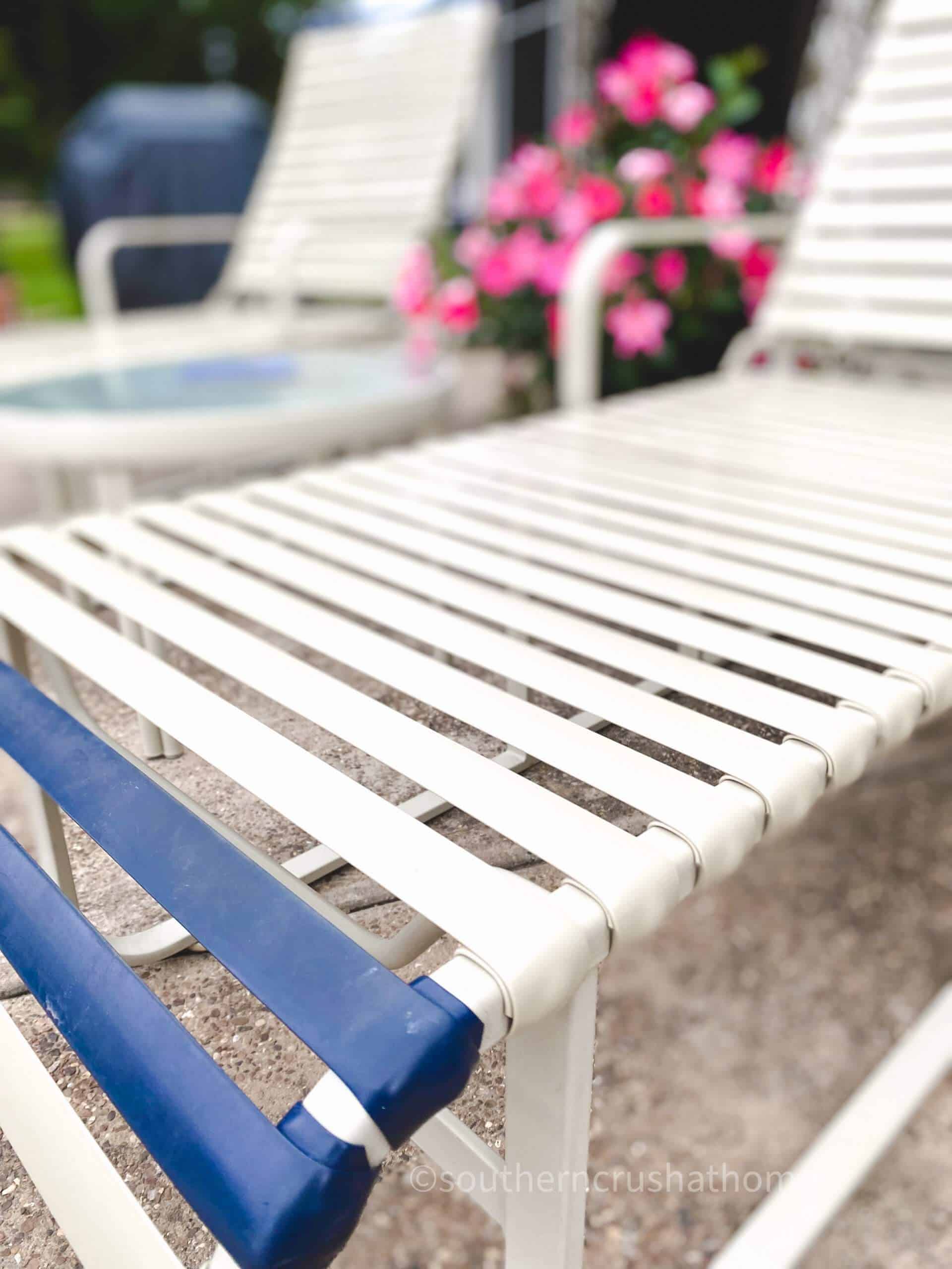 repaired patio furniture