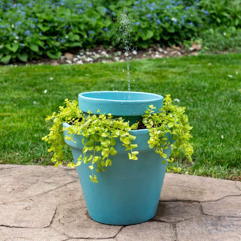 diy patio fountain