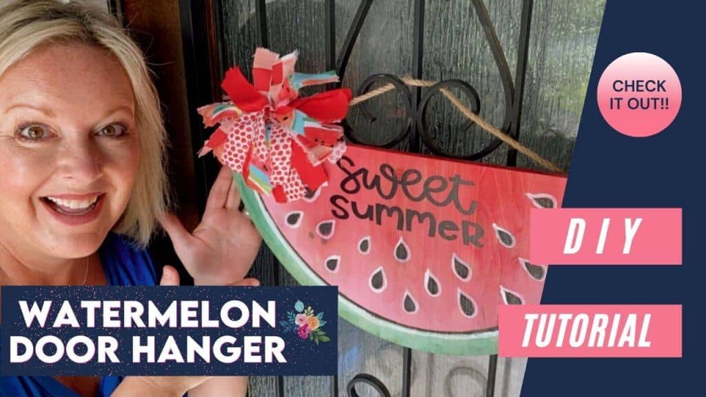 watermelon door hanger diy