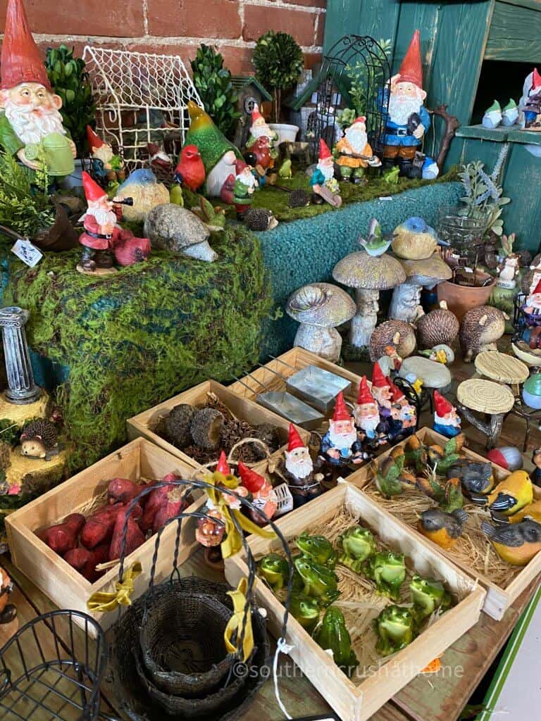 various garden art