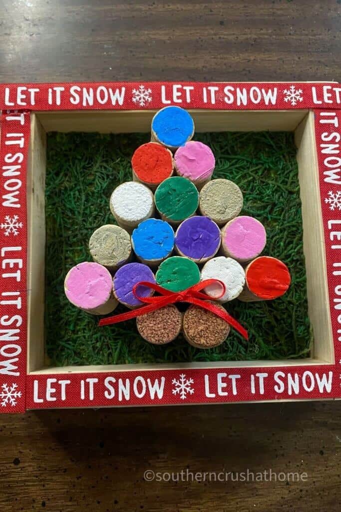 wine cork Christmas Tree