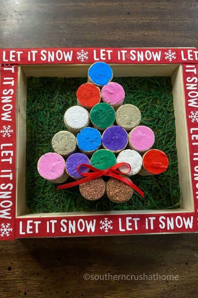 Wine Cork Christmas Tree DIY