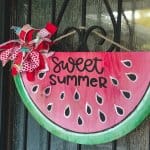 watermelon door hanger on door
