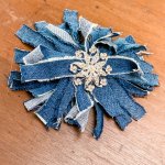 completed jean messy bow