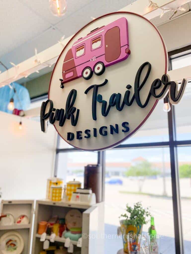 Pink Trailer Designs Sign