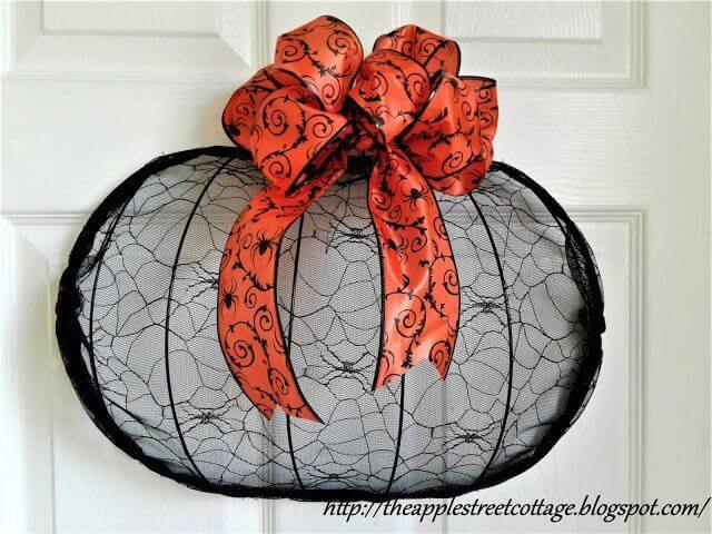 halloween pumpkin wreath