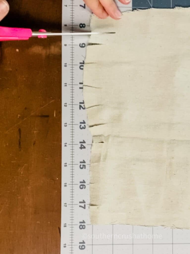 measuring strips to cut for messy bow
