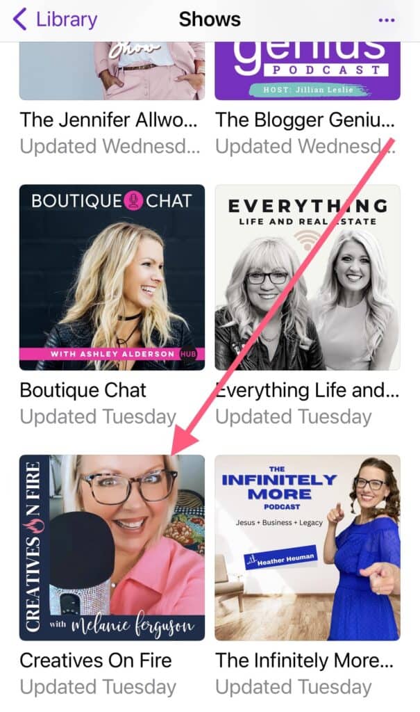 How to Leave a podcast review instructions