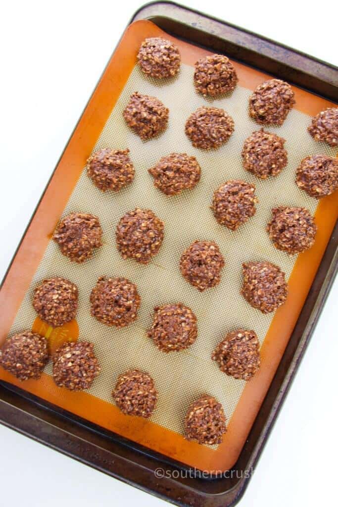 no bake cookies on sheet pan