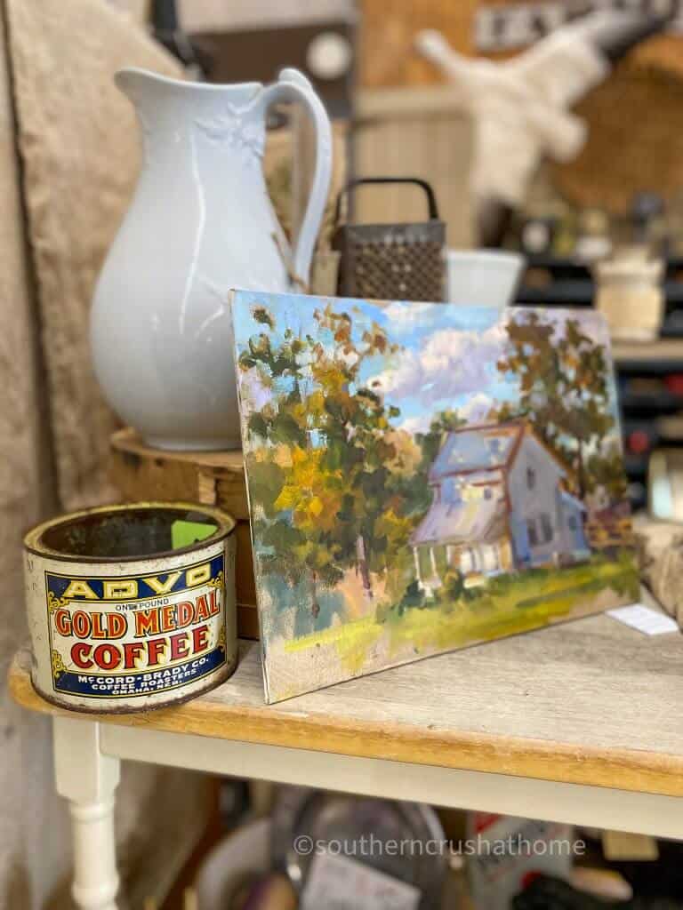 vintage gold medal coffee tin