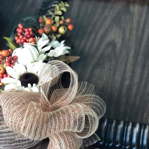 How to Make an Easy Mesh Bow (for a Wreath) Southern Crush at Home