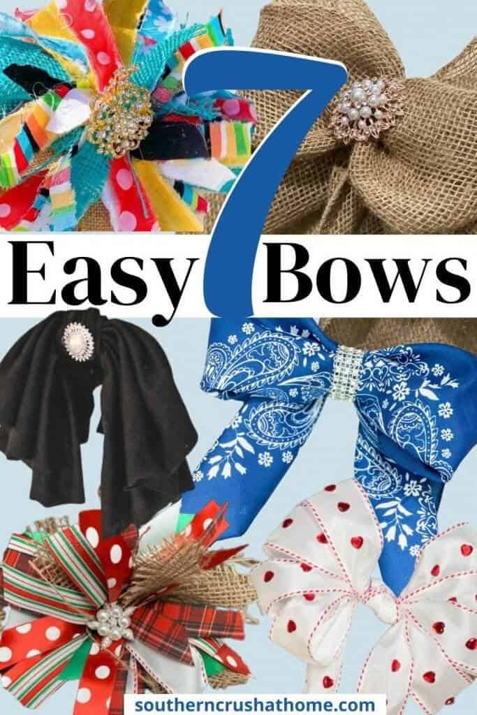 easy diy bows pin collage