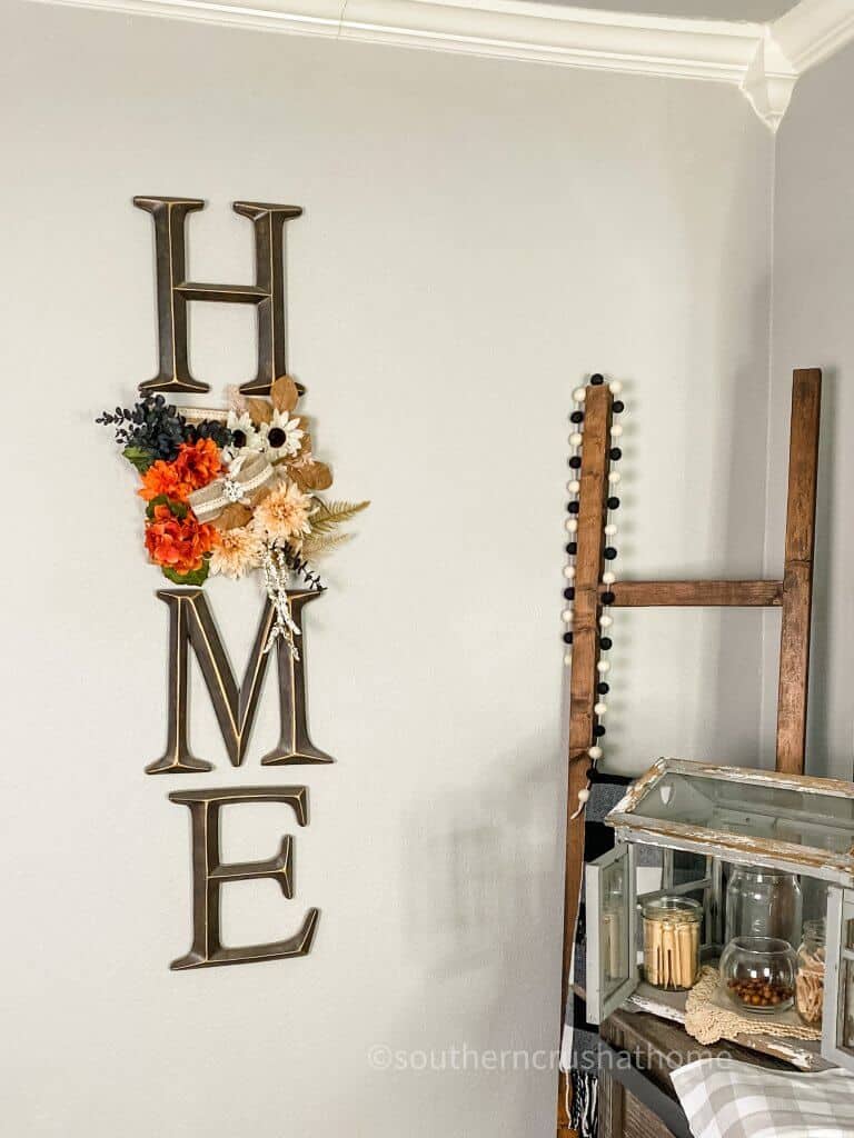 home burlap canvas on wall