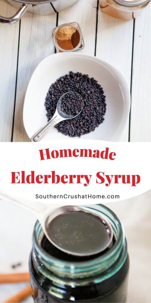 elderberry syrup in mason jar