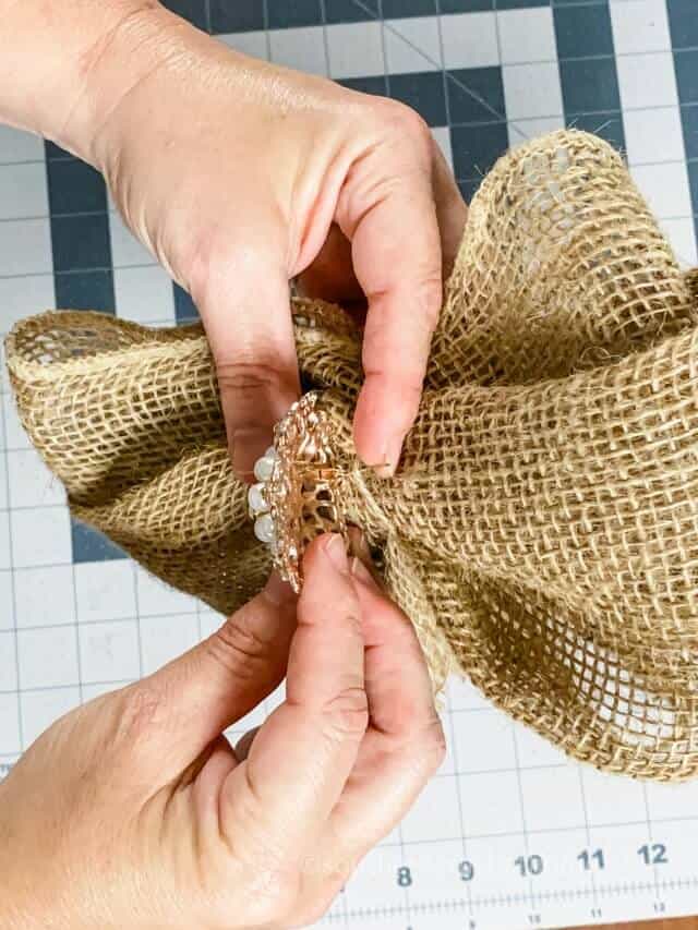 How to Make a DIY Burlap Bow in Five Minutes - Southern Crush at Home