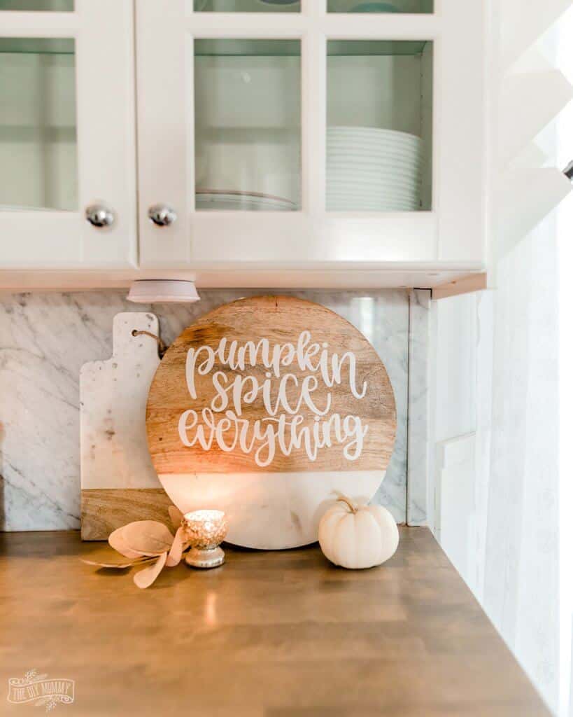 fall cutting board diy