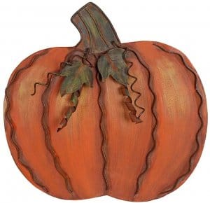 metal outdoor pumpkin