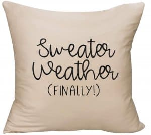 sweater weather pillow