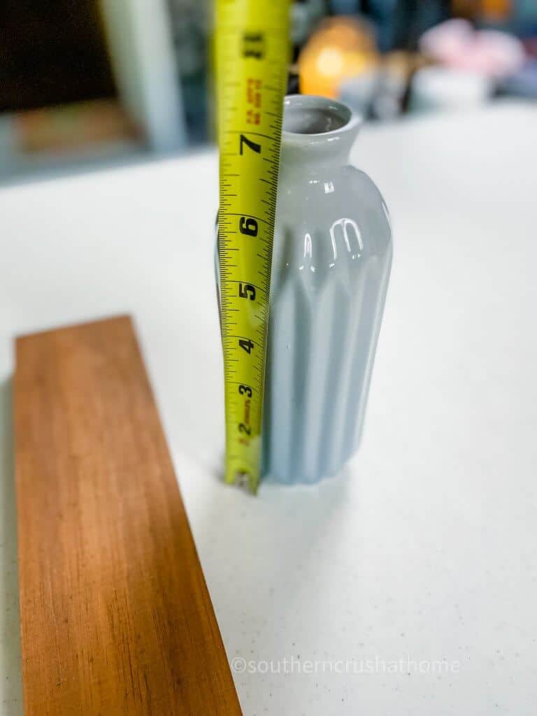 measuring dollar tree vase