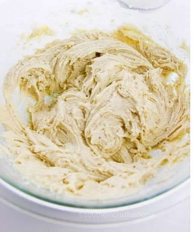 mixing sugar cookies