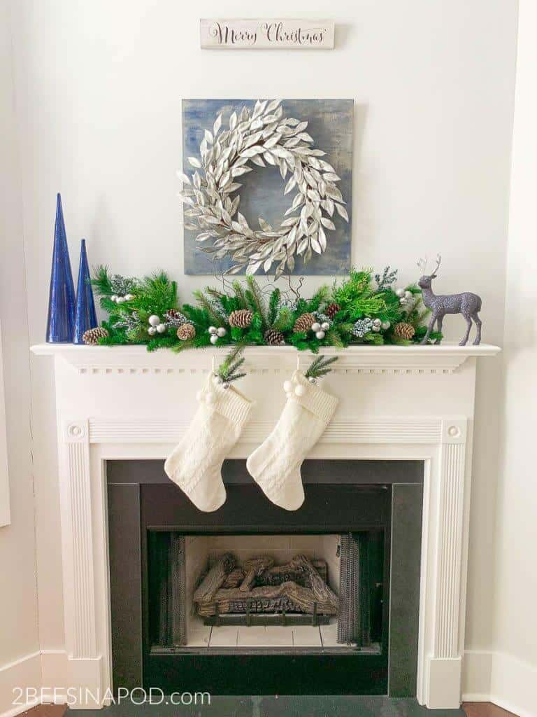 Christmas mantel