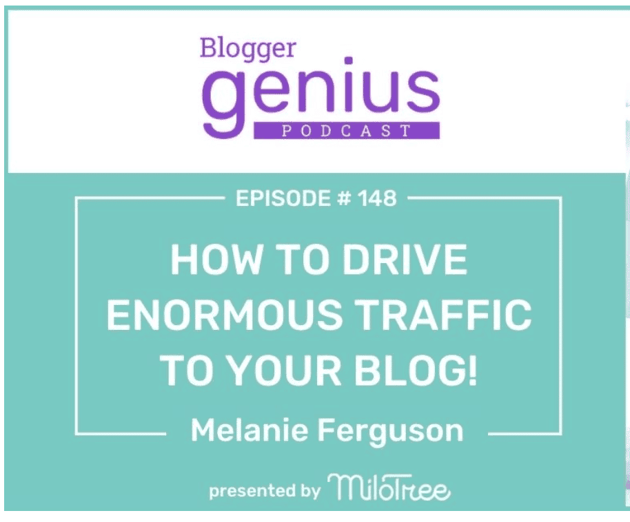 melanie ferguson guest on blogger genius podcasst