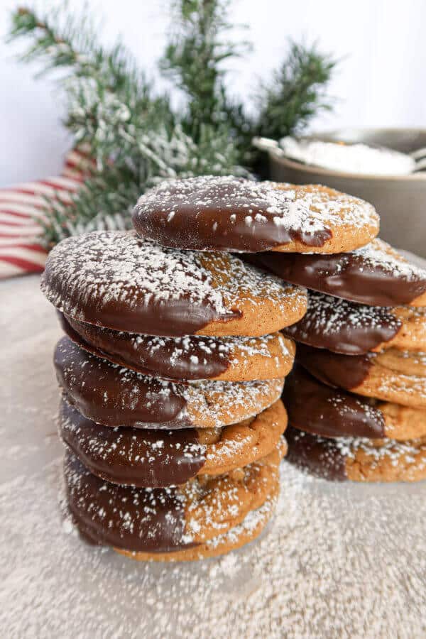 gingerbread dipped cookies