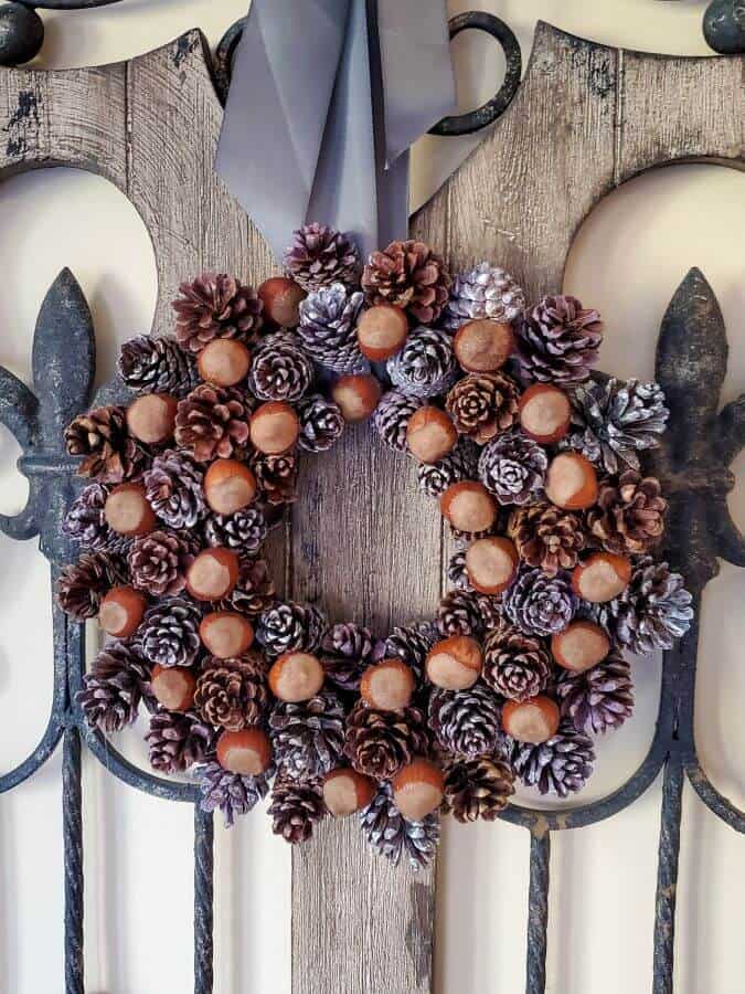 diy pine cone wreath