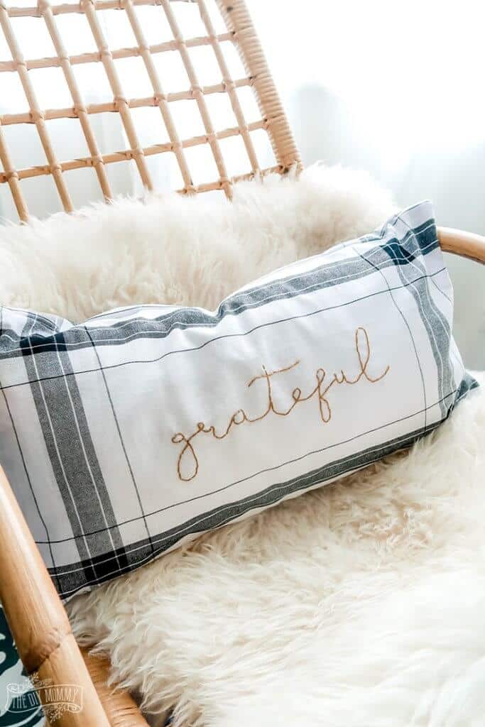 dollar tree grateful pillow