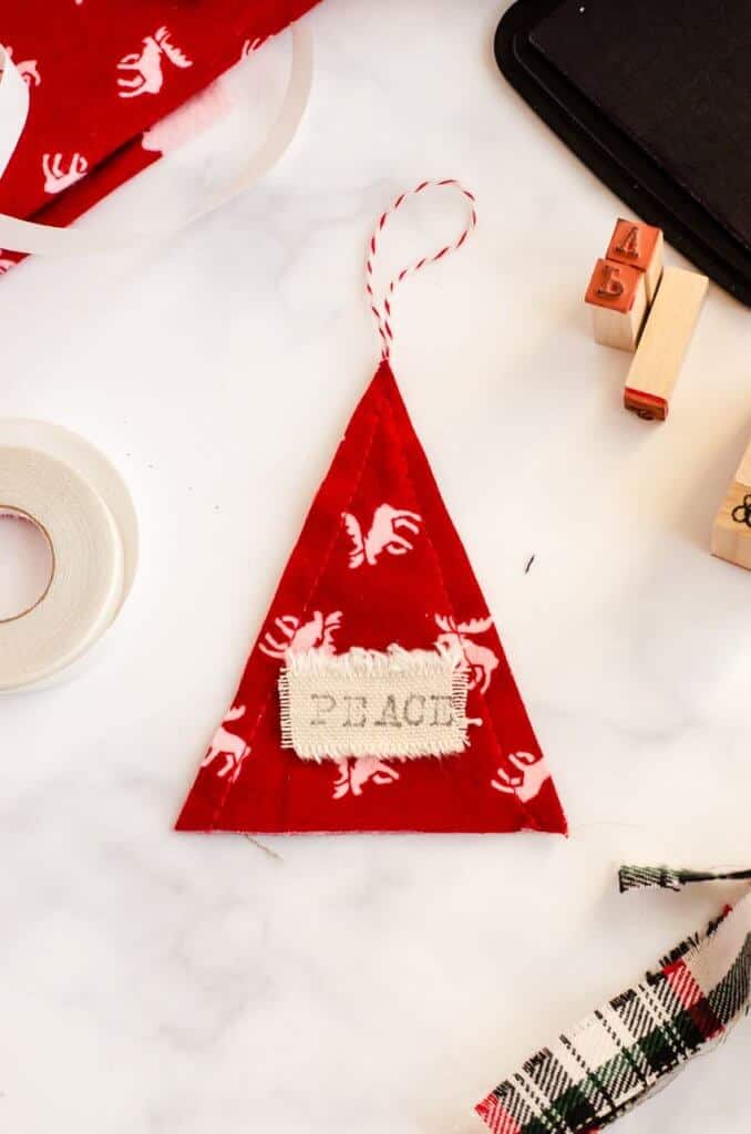 red flannel ornaments
