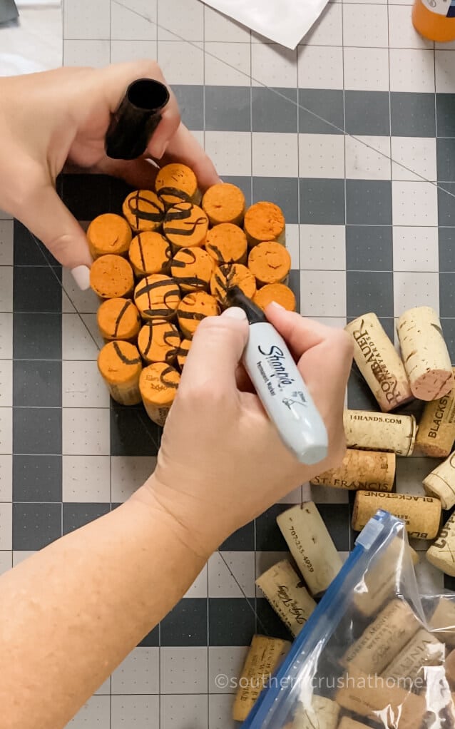 using sharpie on wine corks