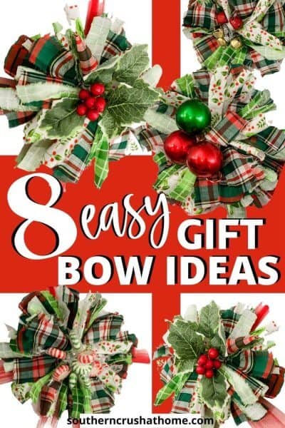 easy gift bow ideas PIN