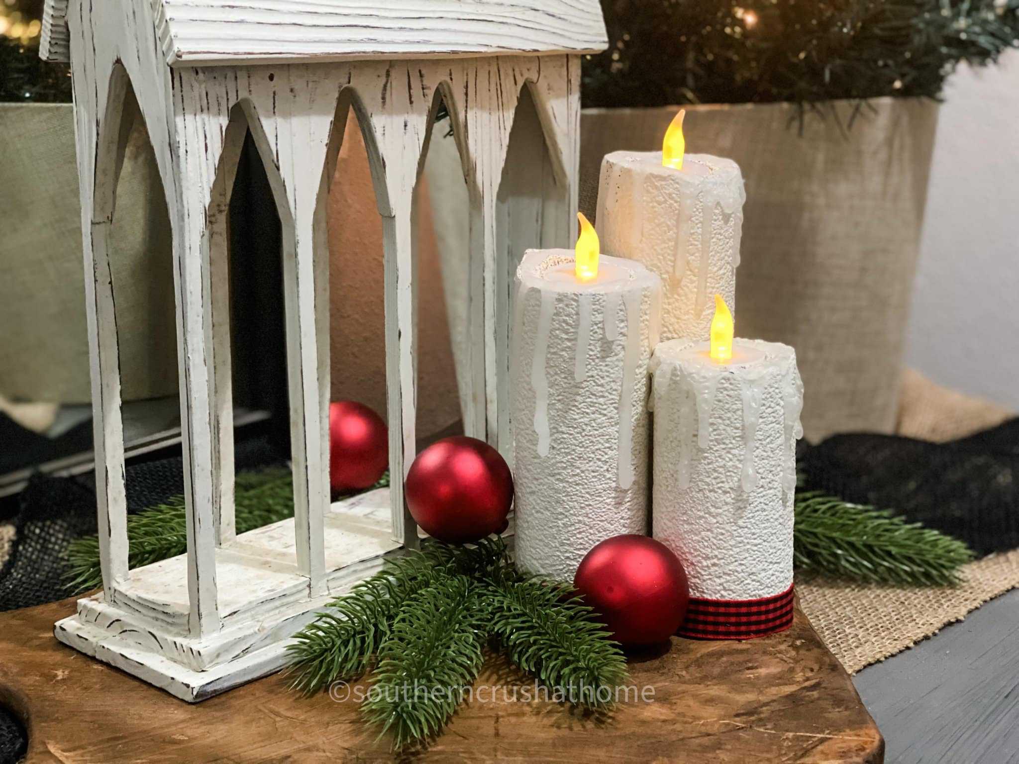 How to Make a Pool Noodle Christmas Candle Southern Crush at Home